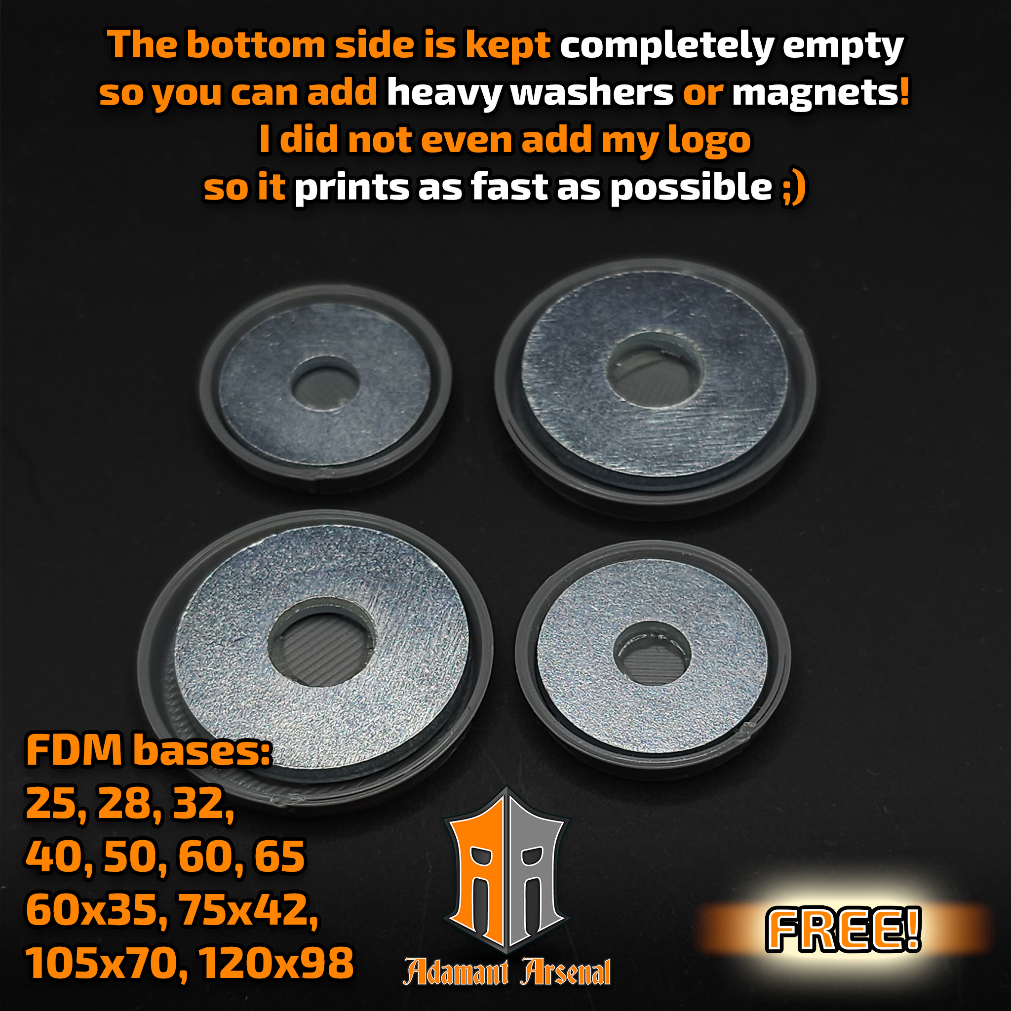 FDM Bases - ultra fast print